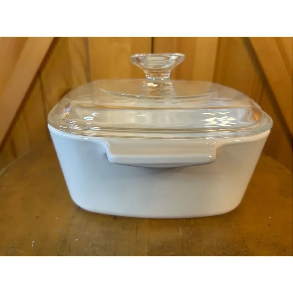 Vintage Corning Ware LE PERSIL LA SAUGE A-1 1/2 -B 1 1/2 w/ Pyrex A 7 C Lid (845